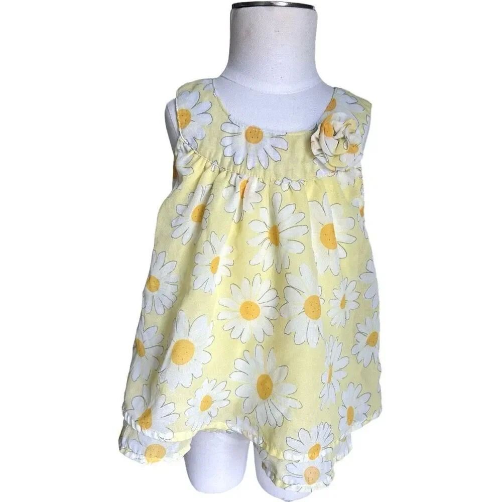 Toddler Girls Bluberi Boulevard Daisy Sleeveless Dress - Sz 3T